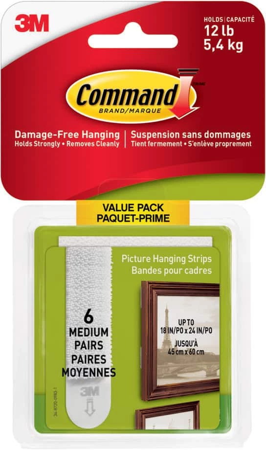 3M Command Medium Picture Hanging Strips