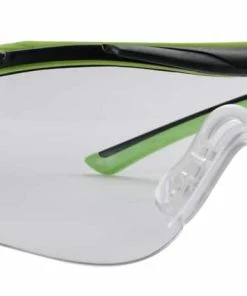 3M™ 47100H1-DC Brow Guard Anti-Fog Anti-Scratch Clear Lens Safety Glasses, Black/Green