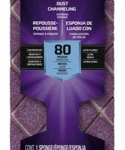 3M Pro Grade Ultra Flexible Aluminum Oxide Block Sanding Sponge For Wood, Metal, Plastic, Masonry