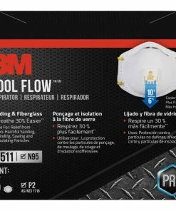 3M™ 8511 N95 Cool Flow™ NIOSH-Approved Face Masks, White, 5-pk