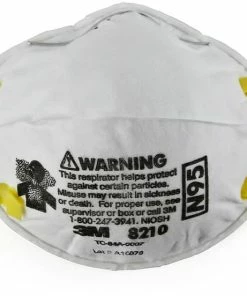 3M™ 8210 N95 Sanding & Fiberglass NIOSH-Approved Performance Face Masks, White, 2-pk
