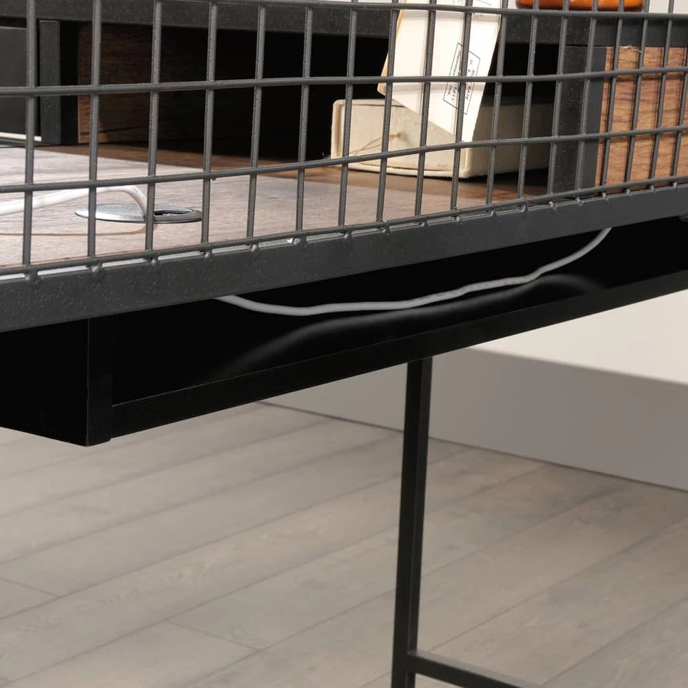 Sauder Boulevard Café Corner L-Shaped Home Office Computer Desk, Vintage Oak Finish - Image 5