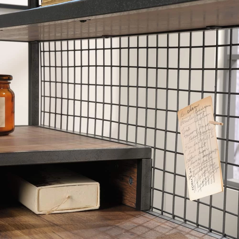 Sauder Boulevard Café Corner L-Shaped Home Office Computer Desk, Vintage Oak Finish - Image 3