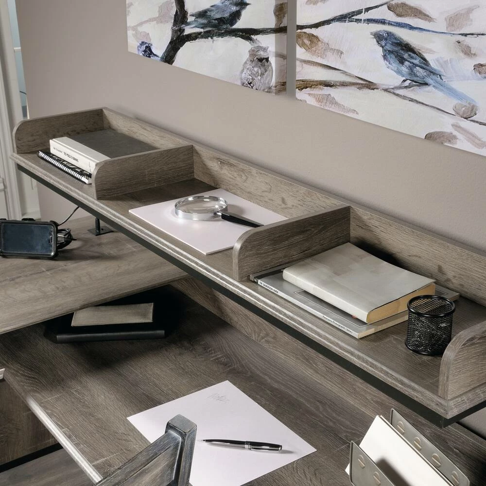 Sauder Canal Street L-Shaped Desk, Northern Oak - Image 4