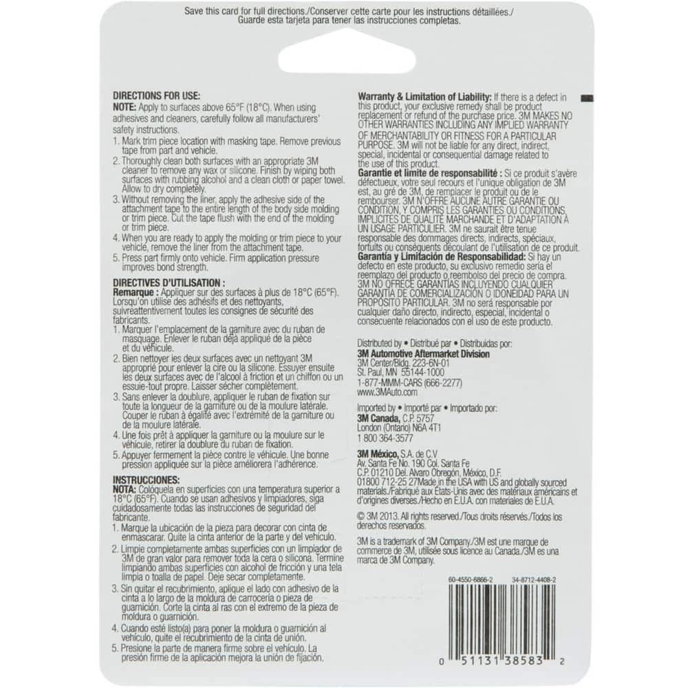 3M Automotive Exterior Attachment Tape, 6.3-mm X 4.5-m - Image 4