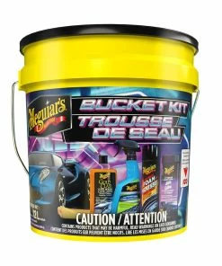 3M Meguiars Canadian Tire 100th Anniversary Special Edition Car Care Bucket Kit, 5-pc