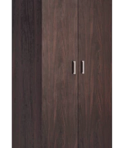 Sauder 2-Door Wardrobe/Armoire Clothes Storage Cabinet With Hanger Rod & Shelves, Espresso