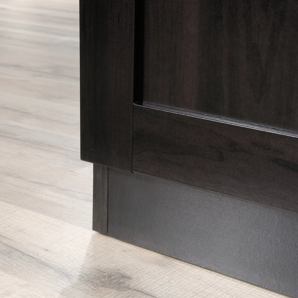 Sauder 3-Door Wardrobe/Armoire Clothes Storage Cabinet With Hanger Rod & Shelves, Cinnamon - Image 9