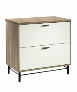 Sauder Anda Norr Interlocking Lateral File Storage Cabinet, Sky Oak