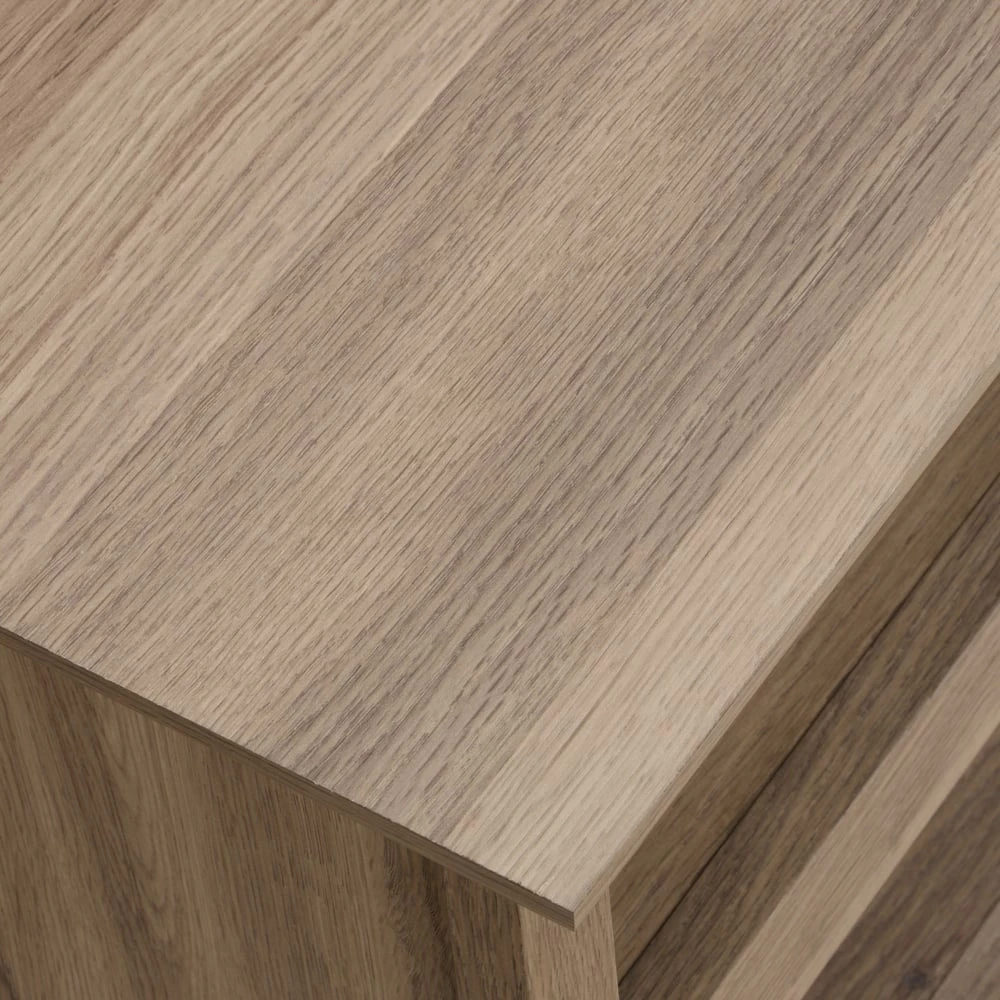 Sauder Barrister Lane Home Office Executive Desk With Storage, Salt Oak Finish - Image 3