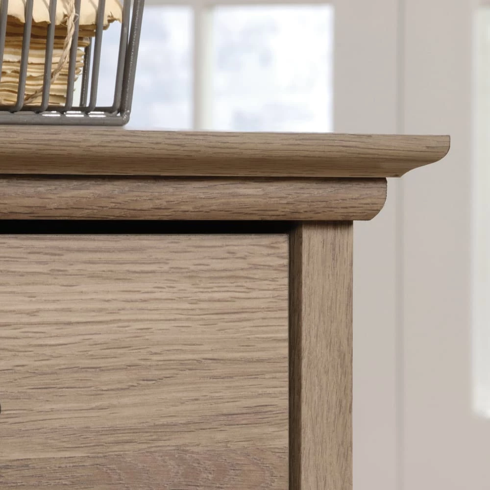 Sauder Barrister Lane Home Office Executive Desk With Storage, Salt Oak Finish - Image 4