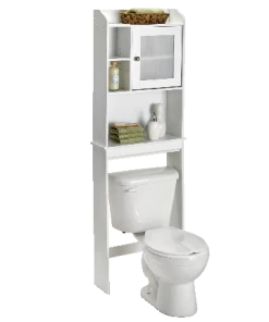 Sauder Caraway 1-Door Over-The-Toilet Spacesaver Bathroom Storage Shelf/Cabinet, White