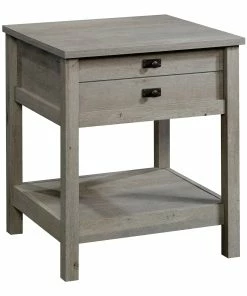 Sauder Cottage Road 1-Drawer Bedroom Nightstand/Bedstand Open Shelf, Mystic Oak Finish