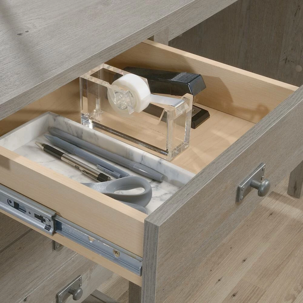 Sauder Cottage Road Single Pedestal Desk With Storage - Image 6