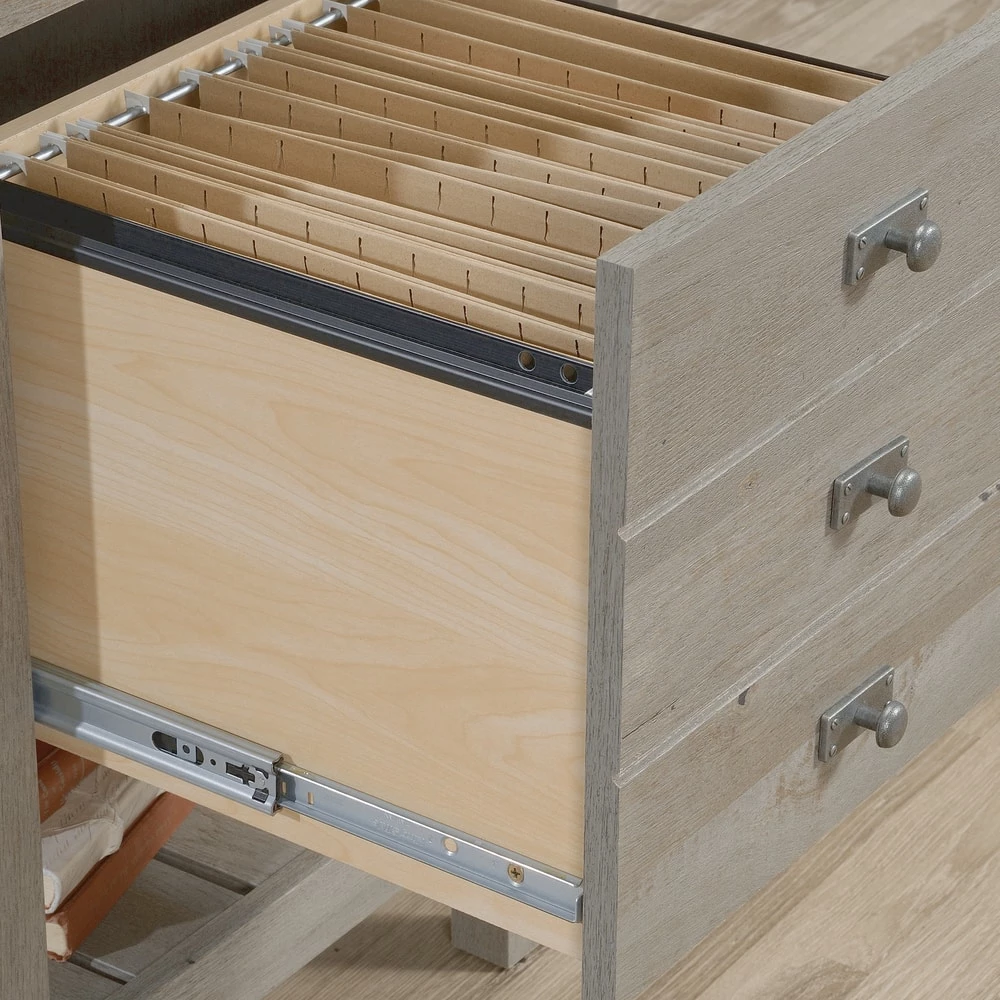 Sauder Cottage Road Single Pedestal Desk With Storage - Image 5