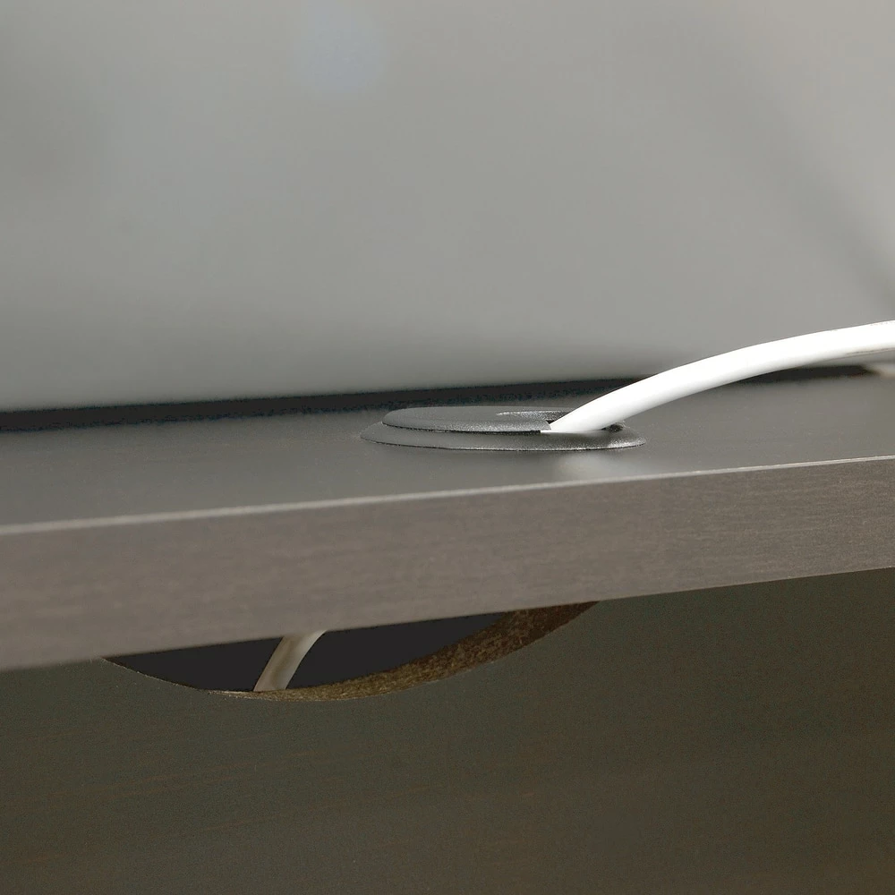 Sauder County Line Home Office L-Desk With Storage, Estate Black - Image 6