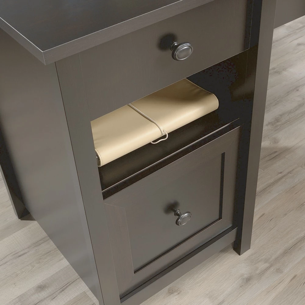 Sauder County Line Home Office L-Desk With Storage, Estate Black - Image 5