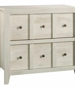 Sauder Dakota Pass 2-Drawer Media & File Storage Console Cabinet, Chalked Chestnut Finish