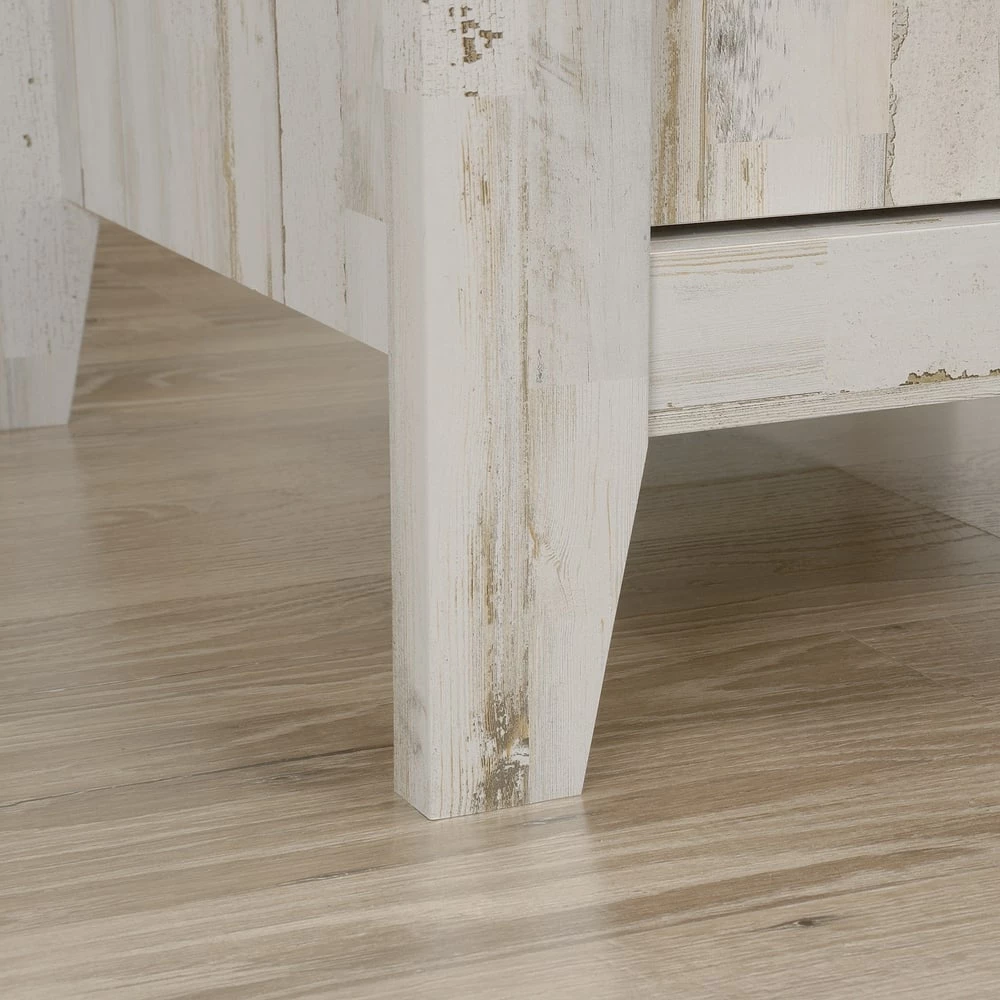 Sauder Dakota Pass Easy-to-Assemble L-Desk With Storage, White Plank - Image 7