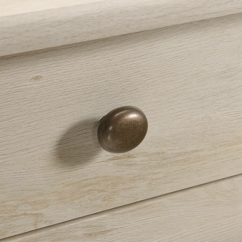 Sauder Edge Water Home Office L-Desk With Storage, Chalked Chestnut - Image 3