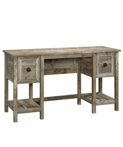 Sauder Granite Home Office Trace Desk With Storage, Rustic Cedar