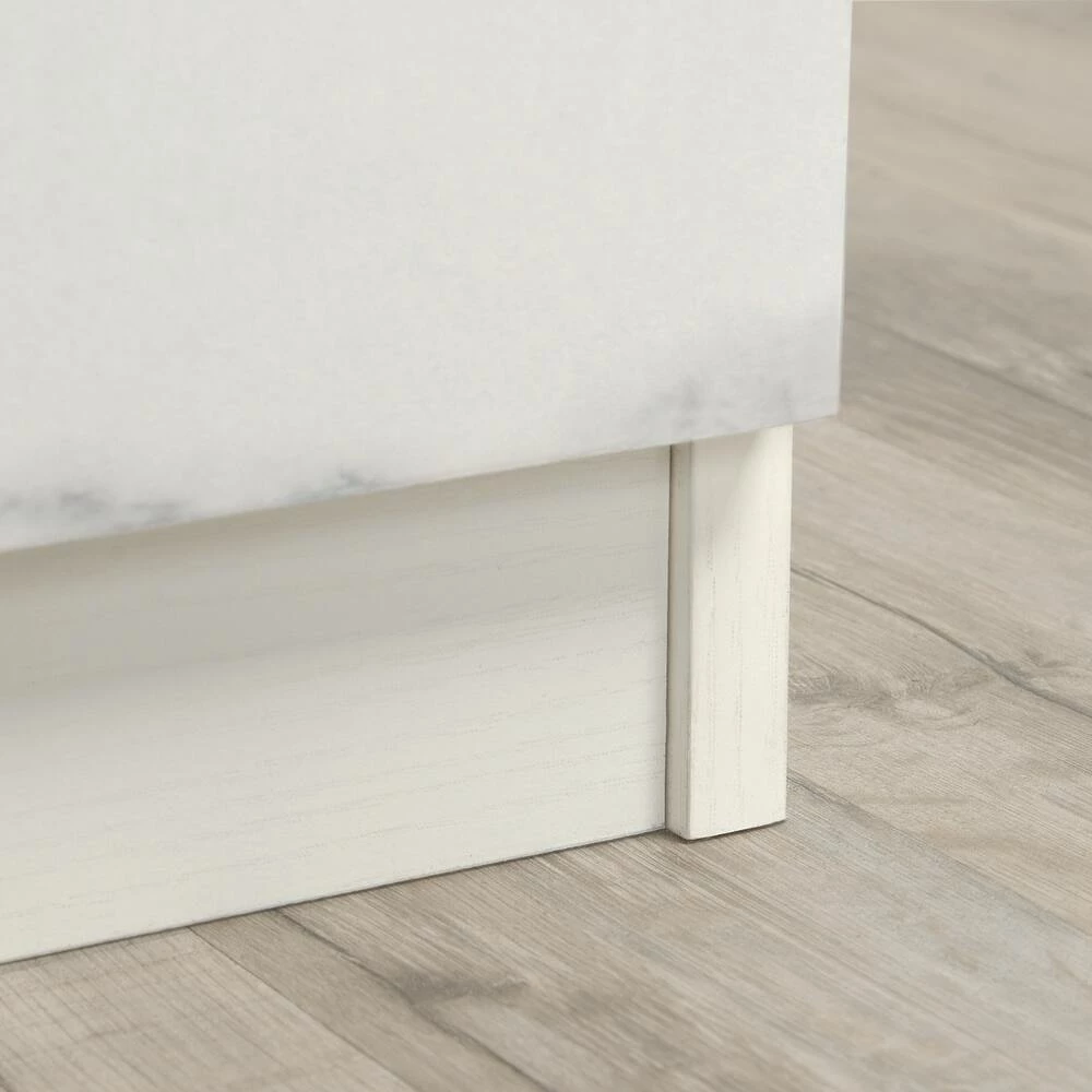 Sauder Hudson Court Open-Shelf Nightstand With Storage, Pearl Oak - Image 9