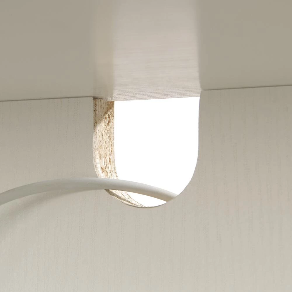 Sauder Hudson Court Open-Shelf Nightstand With Storage, Pearl Oak - Image 2