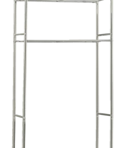 Sauder Nautilus Over-The-Toilet Spacesaver Bathroom Storage Shelf With 3 Shelves, Chrome