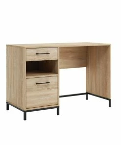 Sauder North Avenue Sleek Office Desk With Storage, Charter Oak