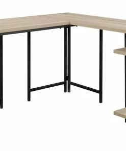 Sauder North Avenue Corner L-Shaped Home Office Computer Desk, Charter Oak Finish