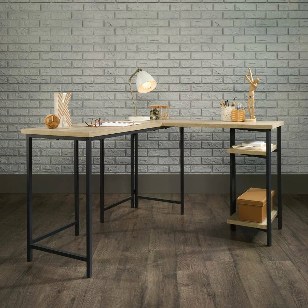 Sauder North Avenue Corner L-Shaped Home Office Computer Desk, Charter Oak Finish - Image 2