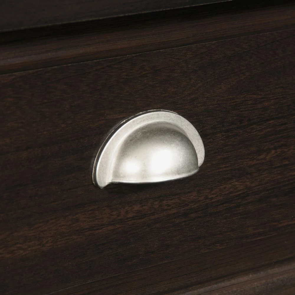 Sauder Shoal Creek 3-Drawer Home Office Computer Desk With Hutch, Jamocha Wood Finish - Image 5