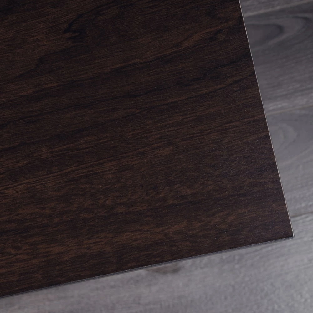 Sauder Shoal Creek 3-Drawer Home Office Computer Desk With Hutch, Jamocha Wood Finish - Image 4