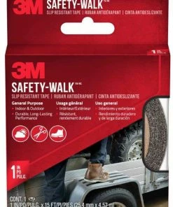 3M Slip Resist Tape, Black, 1-in X 15-ft