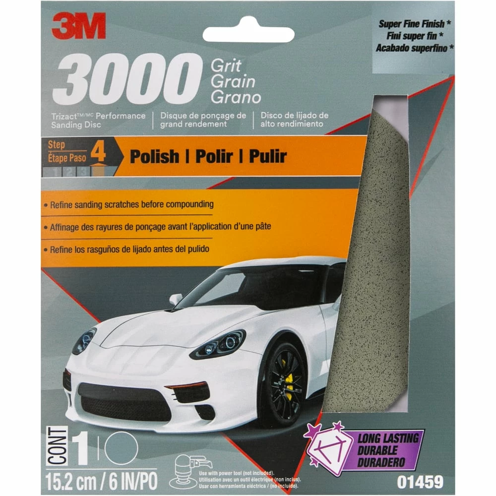 3M Trizact Performance Sanding Disc, 3000 Grit